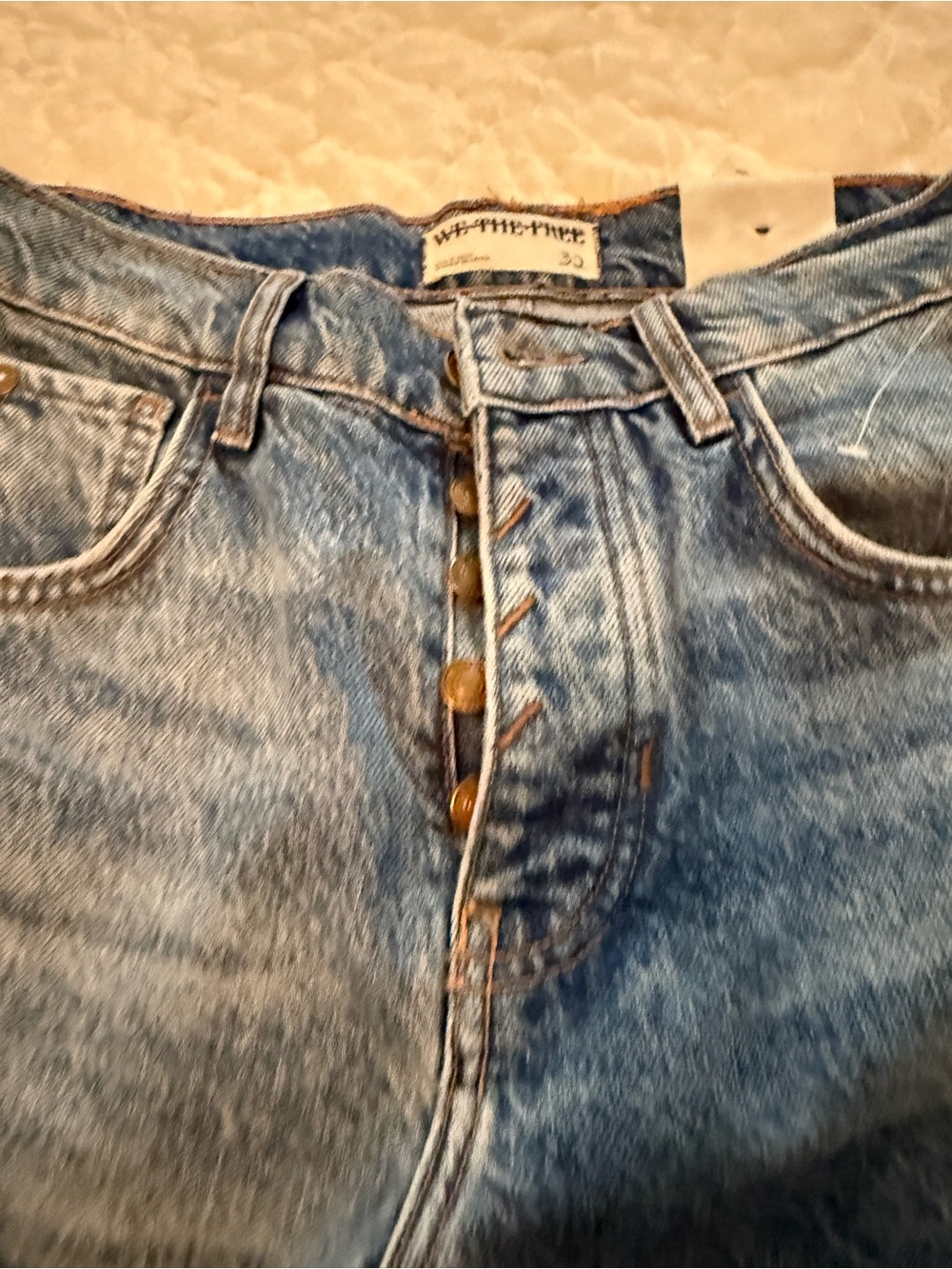 We The Free Light Blue Wide-Leg Flare Jeans - Picture 6 of 14
